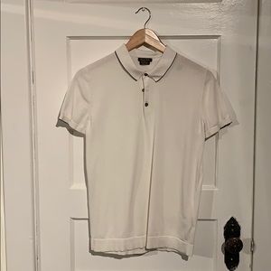 Massimo Dutti polo shirt w/ black piping
